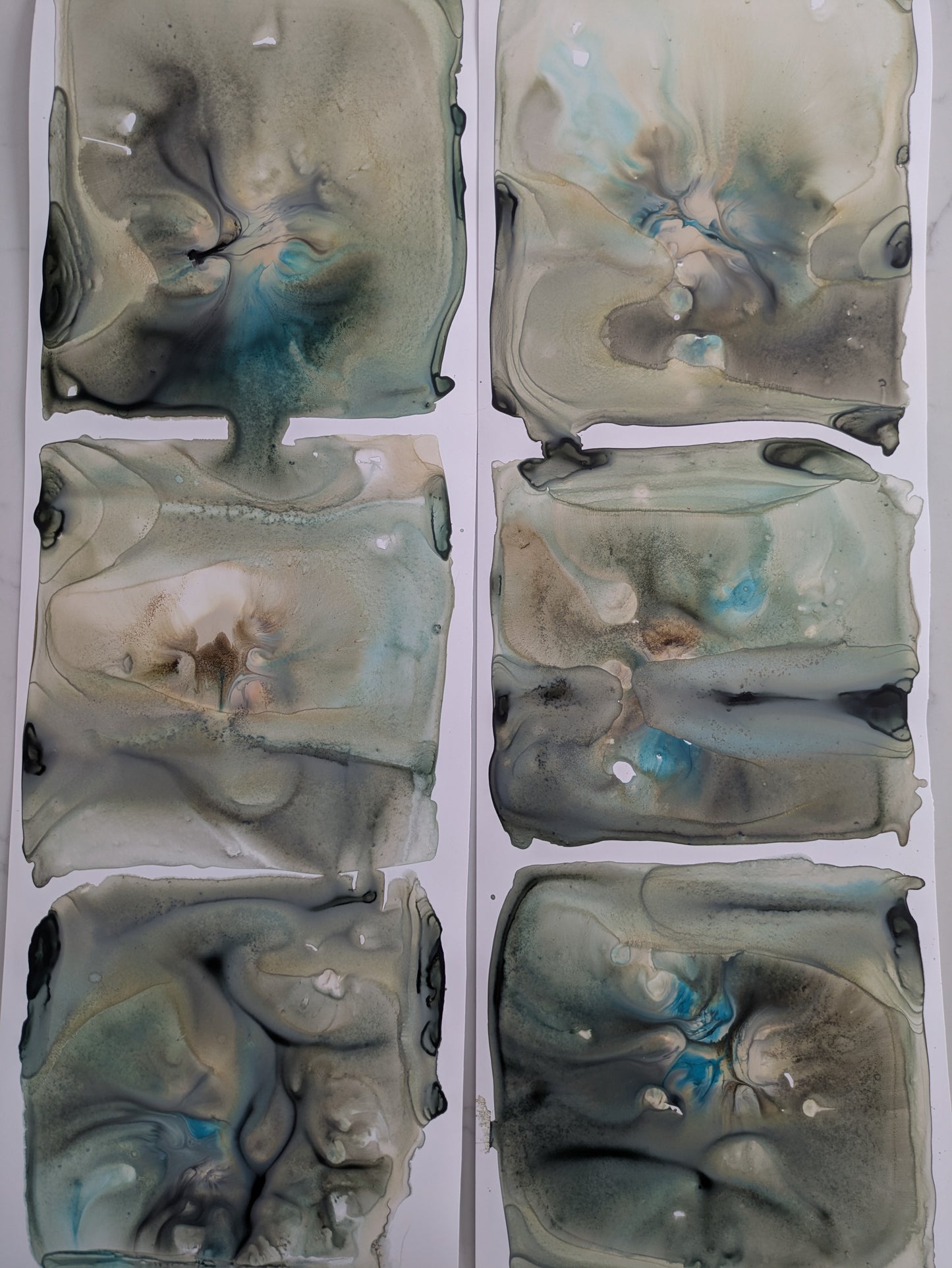 Memento: Topography | Hand-Cut 2" x 2" Original