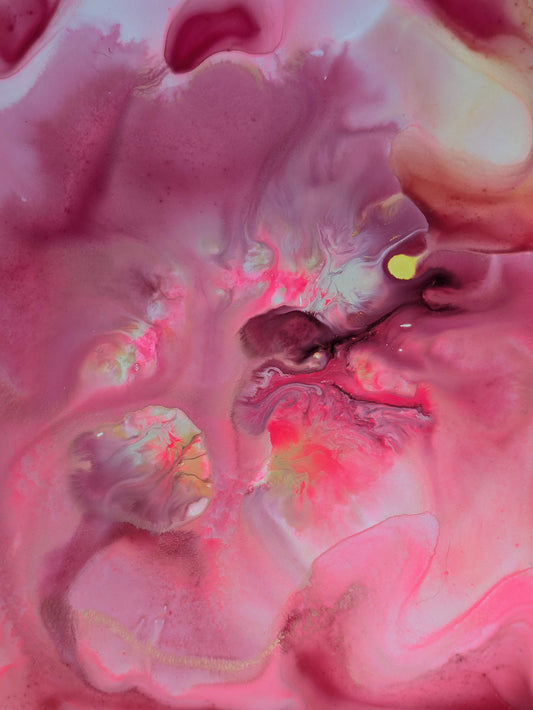 "Optic", Original Fluid Abstract Artwork, 8" x 10"