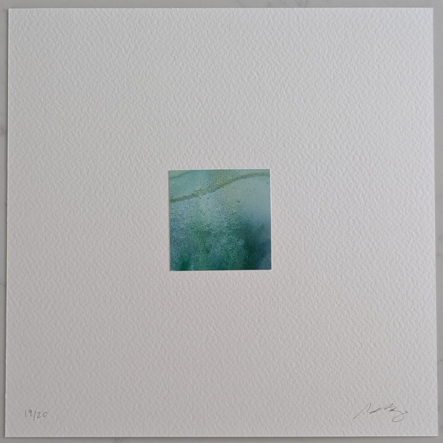 Memento:  Land & Sea | Hand-Cut 2" x 2" Original