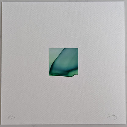 Memento:  Land & Sea | Hand-Cut 2" x 2" Original