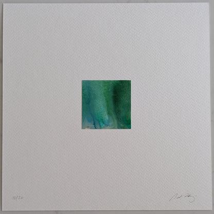 Memento:  Land & Sea | Hand-Cut 2" x 2" Original