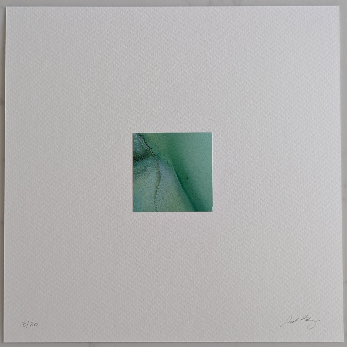 Memento:  Land & Sea | Hand-Cut 2" x 2" Original