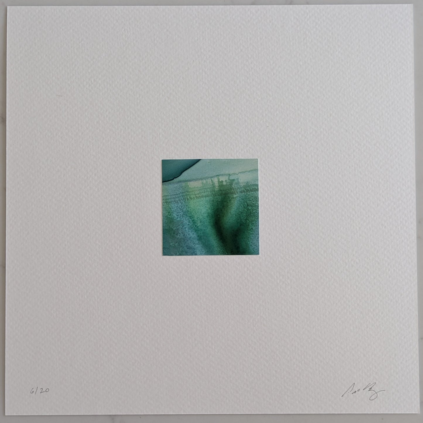 Memento:  Land & Sea | Hand-Cut 2" x 2" Original