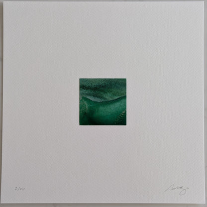 Memento:  Land & Sea | Hand-Cut 2" x 2" Original