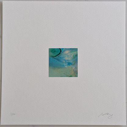 Memento:  Land & Sea | Hand-Cut 2" x 2" Original