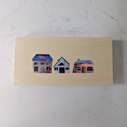 A Home in the Cosmos, Original Collage, One-of-a-kind Mixed Media Artwork