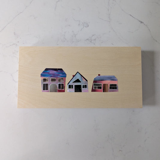A Home in the Cosmos, Original Collage, One-of-a-kind Mixed Media Artwork