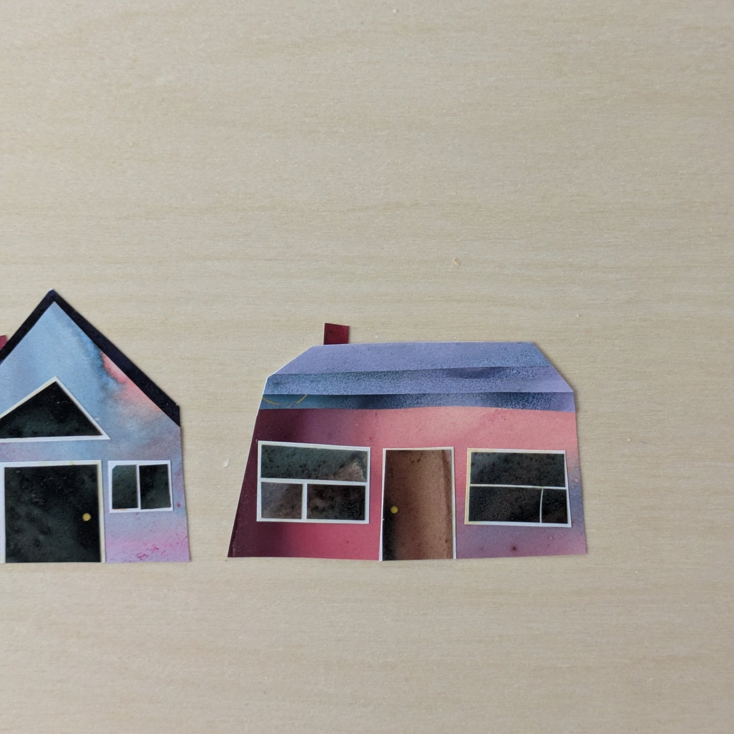 A Home in the Cosmos, Original Collage, One-of-a-kind Mixed Media Artwork