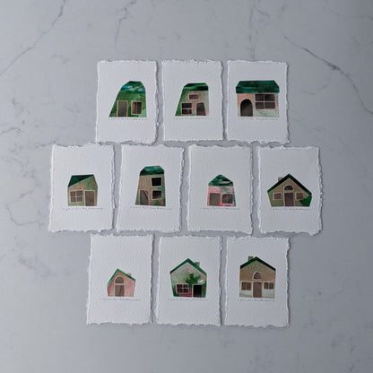 A Place For Daydreamers, Tiny House Collage, Art Card, ACEO, 2.5" x 3.5"