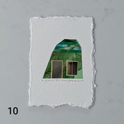 A Place For Daydreamers, Tiny House Collage, Art Card, ACEO, 2.5" x 3.5"