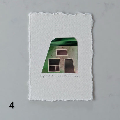 A Place For Daydreamers, Tiny House Collage, Art Card, ACEO, 2.5" x 3.5"