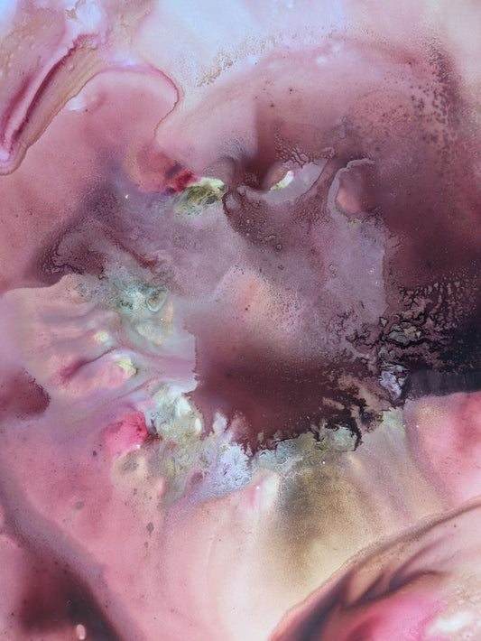 "Tendrils", Original Fluid Abstract Artwork, 8" x 10"