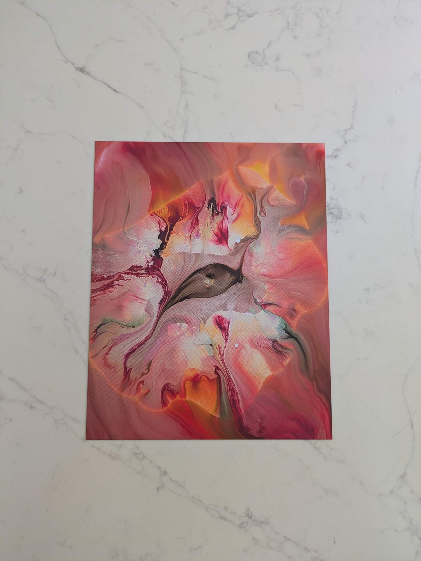 "The Observer", Limited Edition Print, only 20 available, Fluid Abstract Artwork Captured Mid-Flow, 8" x 10"