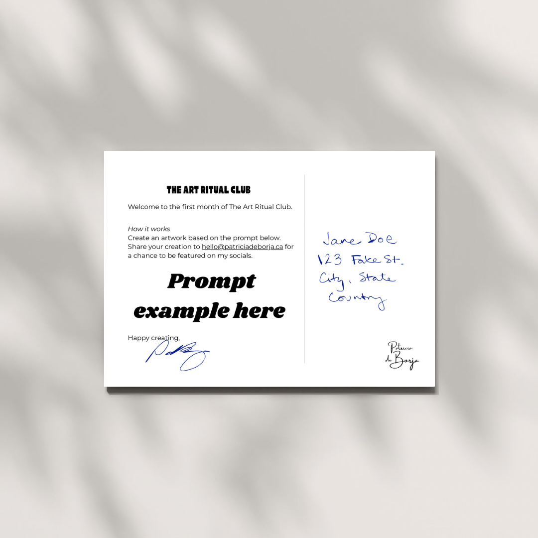 The Art Ritual Club: A Monthly Creative Ritual Delivered To Your Mailbox