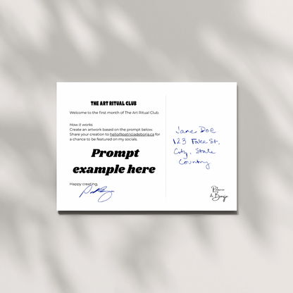 The Art Ritual Club: A Monthly Creative Ritual Delivered To Your Mailbox