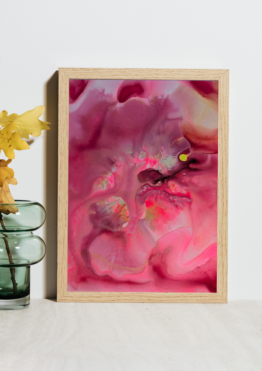 "Optic", Original Fluid Abstract Artwork, 8" x 10"