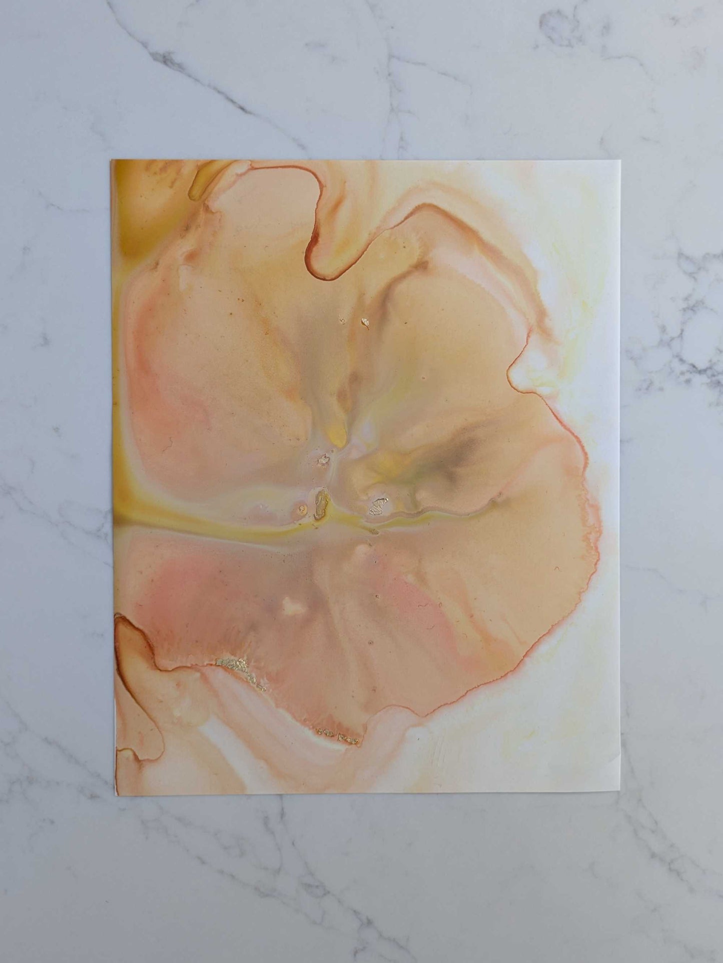 "Cerebral", Original Fluid Abstract Artwork, 8" x 10"