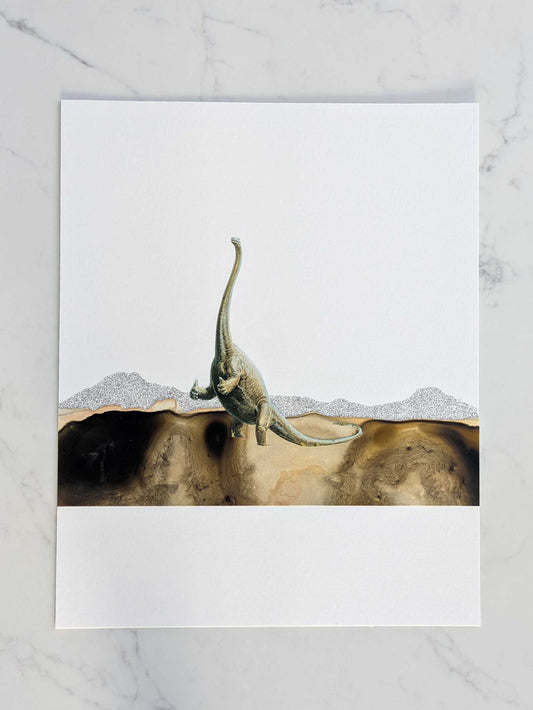"Quicksand", Original Mixed Media Abstract Artwork, 8" x 10"